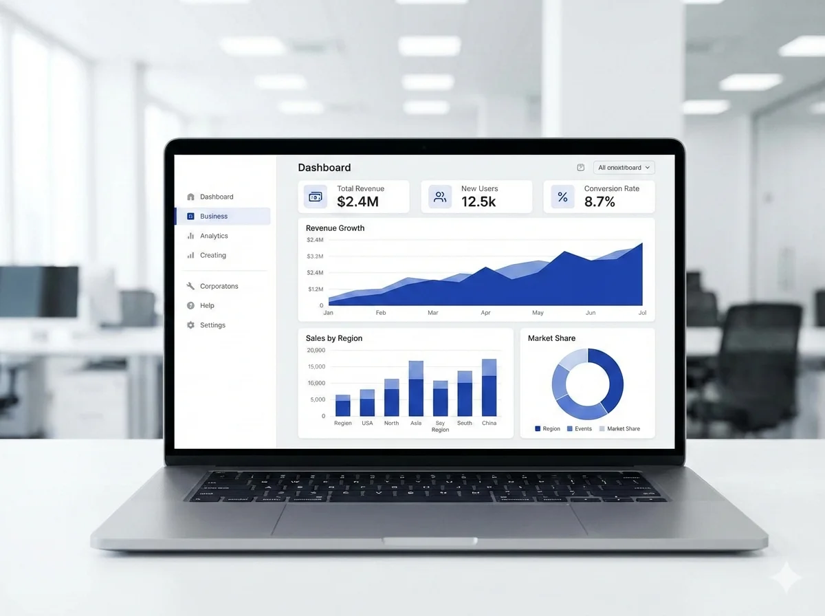 Poslovni dashboard - pregled podataka u realnom vremenu